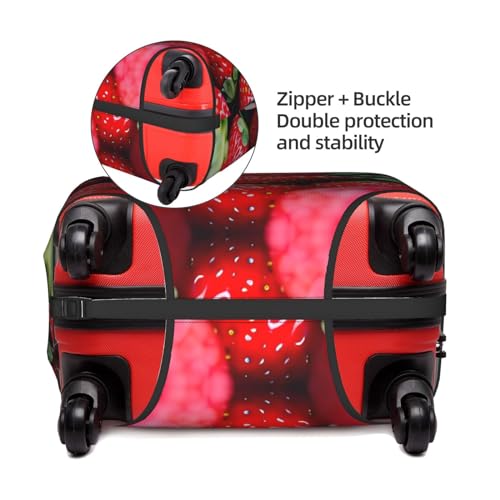 Fresh Strawberry Print Decorative Washable Luggage Cover Personalized Anti Scratch Suitcase Protector4