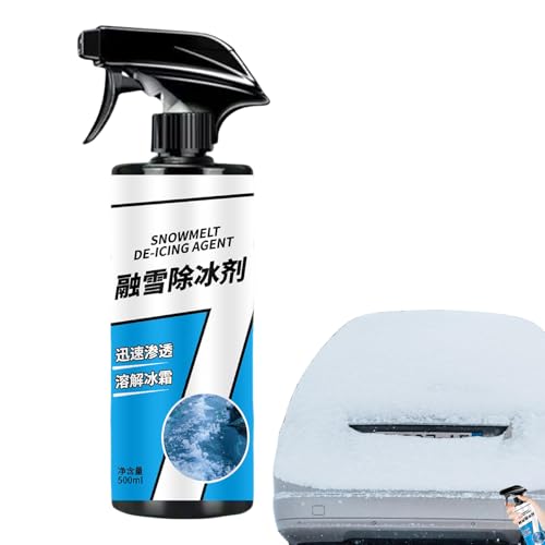 Spray limpiador para parabrisas ideal para quitar la nieve de camiones y sedanes