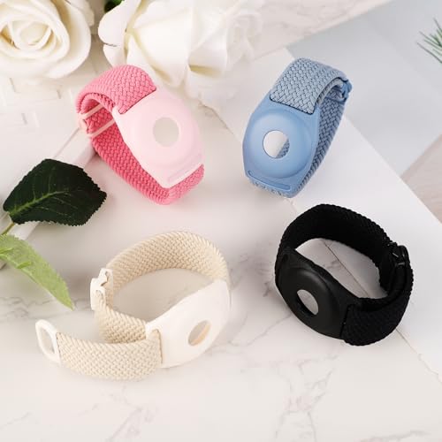 Image of PEUTIER 4pcs Holder for Princess Cruise Medallion, Adjustable Braided Wristband Bracelet for Princess Medallion Holder Accessories Comfortable & Breathable Watch Band fit Men Women