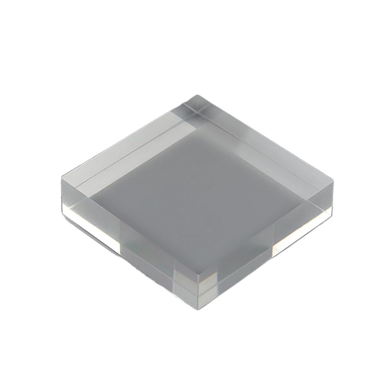 LQZAXSRDR Clear Acrylic Display Block, Acrylic Display Block Clear Solid Polished 2 Pcs Cube Stands 0.5-3cm(1cm)
