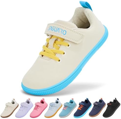 SAGUARO Barfußschuhe Kinder Barfuß Sneaker Outdoor Breite Hallenschuhe Kinderschuhe Gr.25-36