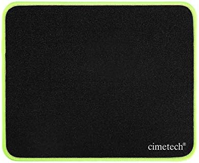 Gaming Mouse Pad with Glitter Cloth Material - Optimized for Gaming Sensors, Non-Slip Rubber Base, Durable Stitched Edges, Comfortable Smooth Surface Mouse Mat for Gaming Mouse (Fluorescent Green)