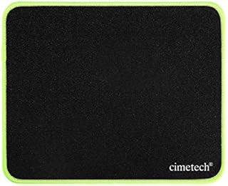 Gaming Mouse Pad with Glitter Cloth Material - Optimized for Gaming Sensors, Non-Slip Rubber Base, Durable Stitched Edges, Comfortable Smooth Surface Mouse Mat for Gaming Mouse (Fluorescent Green)