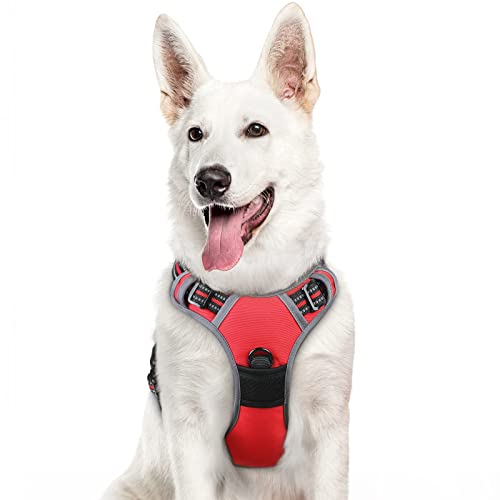 Image of Eagloo Dog Harness for Large Dogs, No Pull Pet Vest with 2 Leash Clips