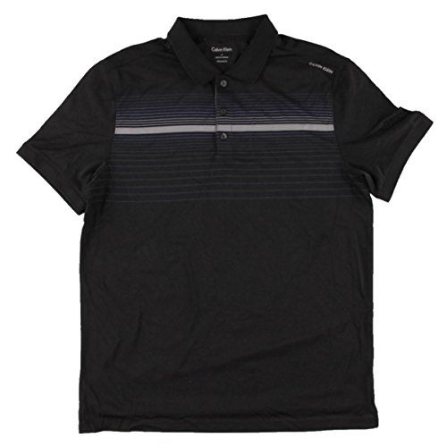 Calvin Klein Men's S/Engineered Y/D Polo with Reflective Stripe