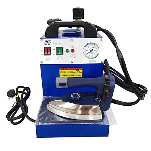 Estación de Planchado Profesional 1600W de Vapor eléctrico con Caldera semiautomática y Tanque de Acero Inoxidable para lavandería y Tiendas de Ropa