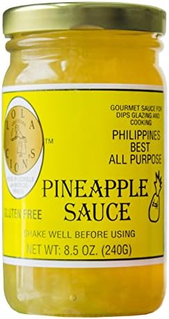 Lola Cion's Pineapple Sauce (8.5 oz.) Natural, Gluten-Free Multipurpose Glaze, Dressing, Topping, or Dip | Sweet, Low-Sugar Flavor | Cooking and Baking