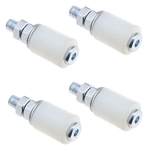 ECSiNG Rouleau Porte Coulissante en Nylon - Guide Plancher pour Portes Garage Électrique, 27x35mm