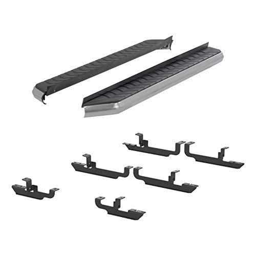 Estribos aeroTread acero inoxidable pulido SUV miniatura 1