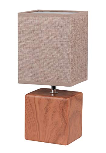 Honsel 53561 Lampe de table, E14, Braun, Creme