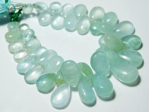 Aigue-marine briolette goutte pour création de bijoux fins 190 carats