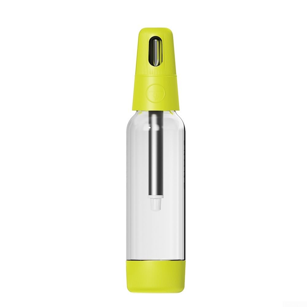 ReachMall Machine à eau pétillante portable, gazéificateur, machine à boissons gazeuses, machine à boissons gazeuses réutilisable, siphon pour boissons gazeuses (vert)