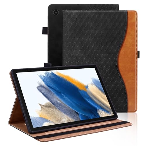 Vkooer Case for Samsung Galaxy Tab A8 10.5 inch 2022/2021 (SM-X200/X205/X207) PU Leather Folio Protective Cover with Auto Sleep/Wake Samsung Tab A8 10.5 Stand Shell - Black
