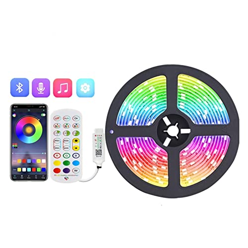 Bande LED 5050 RVB 20m avec contrôle Bluetooth USB et télécommande