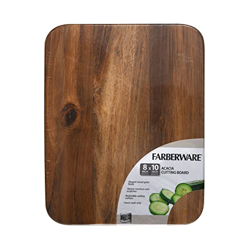 Tabla de cortar de madera de acacia Farberware 20.32x27.94 cm miniatura 7