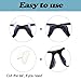 Eyeglass Nose Pads Adhesive 15 Pairs Silicone Soft Anti Slip Nose Pads for Glasses Sunglasses Plastic Frames (Clear 2.8mm)