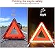 Warndreieck Für Das Auto,Zusammenklappbares Reflektierendes Auto Warnstativ Geeignet Für Pannenhilfe Verkehrsunfälle Notparken,Schneller Aufbau,Gadget für maximale Sicherheit im Straßenverkehr