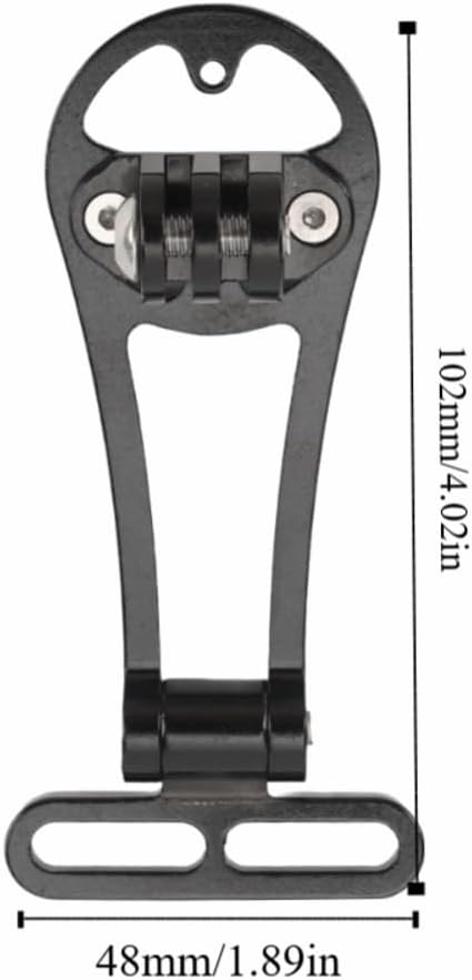 Aluminum Alloy Cycling Computer Mount - Universal Front Handlebar Bracket for Wahoo/for Bryton/for Cateye, Action Camera & Bike Light Adapter (4.02 x 1.89 in)‌ image 2
