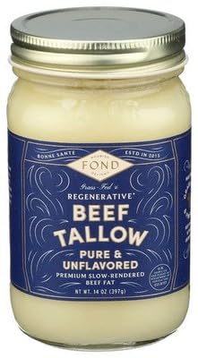 Fond Bone Broth Beef Tallow Pure Unflavored 14 oz (Pack of 4)