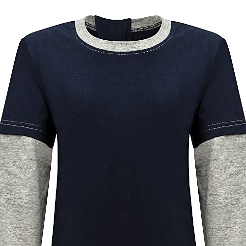 Kaycey Special Needs Adaptive Clothing For Children, Long Sleeve Short Leg Zip Back Jumpsuit - Image 7