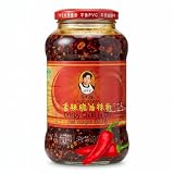 Lao Gan Ma Crispy Chili Oil von ELBKAISER (1x670g) - Chilli Öl, Knusprige Chilis in Öl - Laoganma Crispy Chilli in Oil, Crispy-Chili-Öl, Chili Crisp in Chiliöl