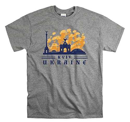 T-shirt Kyiv Ukraine confortable gris XL oubliez les hauts trop serrés