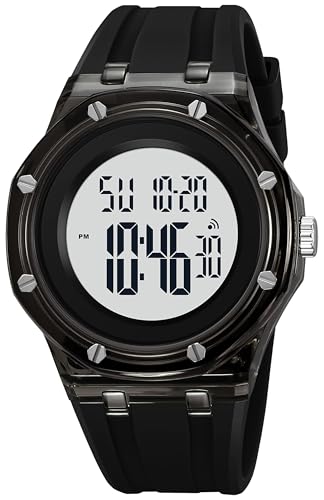 Montre numérique sport 5 ATM findtime pour homme et femme avec grand cadran à quartz
