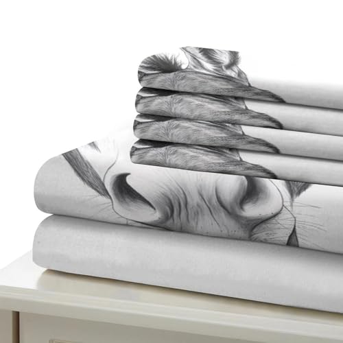Housse de couette dauphins microfibre ultra douce parure lit 3D