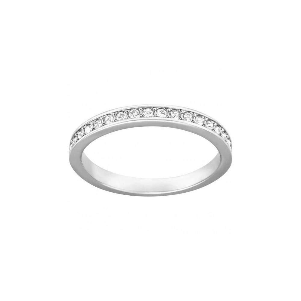 SwarovskiCrystal Authentic Rare White Rhodium Plated Ring, Size 8 - Hypoallergenic Fancy Jewelry Collection For Women