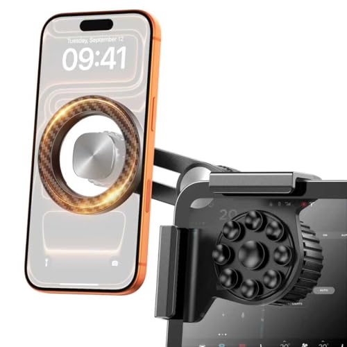 Pipiboo Tesla Phone Mount for Model 3/Y: [Screen-Safe Suction] for Tesla Model 3/Y/Juniper...
