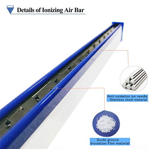 YUCHENGTECH Ionizing Air Bar Anti Static Ionizing Bar Antistatic Air Bar with 12KV High Voltage Generator 110V (70cm)