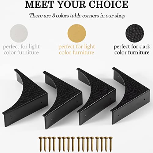 Foxwake 1-1 Black Metal Corner Guards Decorative Wood Funiture thumb #5