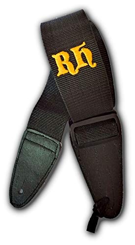 Custom made, personalised name guitar straps, for acoustic or electric guitar, great personalised gift