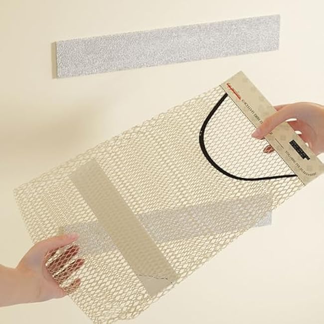 XISAOK Efficient Wall Mount Grocery Bag Washable Garbage Bags Mesh Storage Bags Mounted Kitchen Grocery Mesh Bag Holder