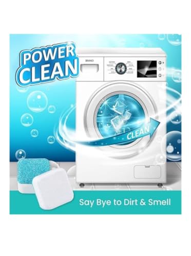 Image of Washing Machine Cleaner Descaler 18 Pack - Deep Cleaning Tablets For HE Front Loader & Top Load Washer, Clean Inside Drum And Laundry Tub Seal (Washing Machine Cleaner Tablets - 18 Pack)