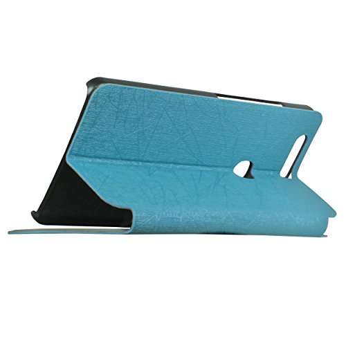 Image of Heartly Premium Luxury PU Leather Flip Stand Back Case Cover for Huawei Honor V8 - Blue