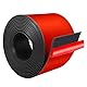 JAHOMFAI Gummistreifen selbstklebend 80mm(B) x2mm(D) x3m(L) Neopren Gummimatte Gummiplatte, Vollgummi Gummiprofil für Dichtungen, DIY, Bodenbeläge Schutz, Anti-Vibration, Anti-Rutsch