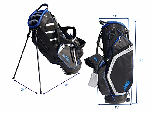 Golf Stand Bag - Premium Everyday Golf Bag For Men And Women, 14-Way Top Dividers, Ultra Lightweight, Easy For Carrying, Large Pockets For Accessories, Durable Water Resistant (Black/Blue) #TOP2