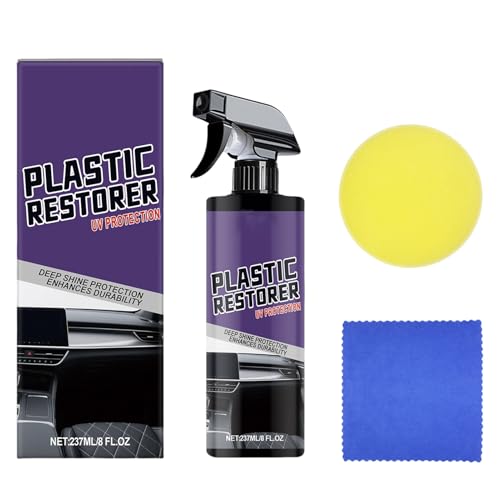 Sucritude Lucentezza Auto | 237ml Spray Brillante con Spugna e Asciugamano | Lucidante per Restauro Cura Interni Veicolo Dashboard Rinnovamento