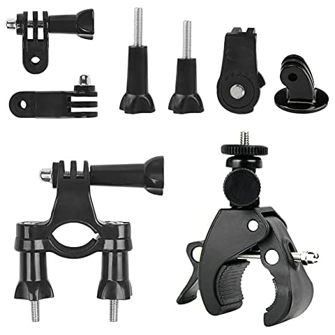 Geila Fahrradhalterung für Action-Kamera, Bike Motorrad Motor Lenkerhalterung Kompatibel mit Hero 9 8 7 6 5 4 und Anderen Action-Kameras Cover