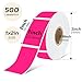 PALAIBEIQI 1x2 Inch Thermal Labels,500PCS Rectangle Stickers,Waterproof Removable Blank Stickers for Address,Jars,Freezer Containers & Pantry Organization,Fluorescent Pink