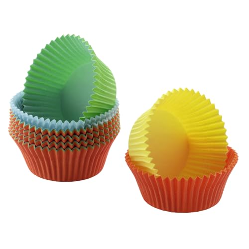 Original Kaiser Inspiration Mini Muffins Papierförmchen, 150 Stück, bunt, klein 4,5 cm, Cupcake Förmchen, Muffinförmchen Papier klein fettdicht, ideal für süße und herzhafte Muffins