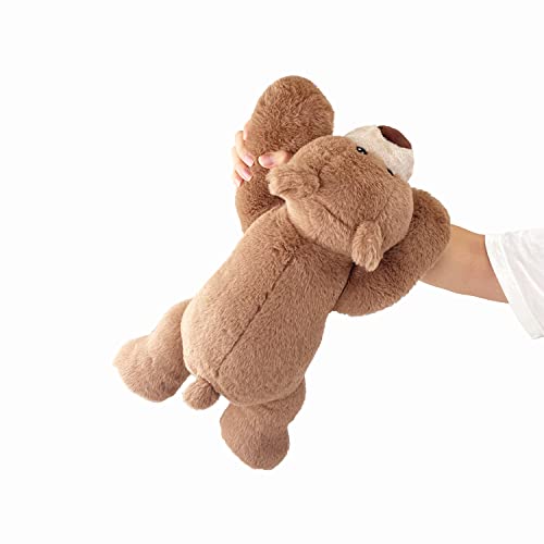 Erxkvs Brown Bear Weighted Stuffed Animals 19.6",1.9Lbs Stuffed Bear Plush Pillow,Birthday Gift For Kids (Brown, Small) #TOP1