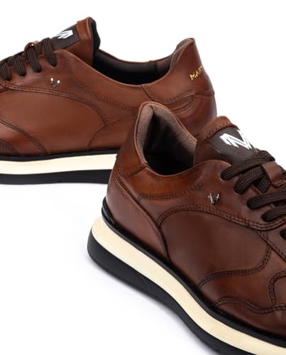 Martinelli Para Hombre. 1606-2791LA Zapatillas De Piel Walden MarróN (40), Plano, Cordones, Casual - 4
