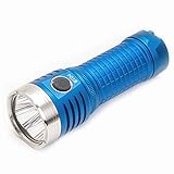 MATEMINCO MT04 Tactical Flashlight, 12600 Lumens 382 Meters 4pcs XHP50.2 Type-C USB Mini Portable EDC LED Flashlight for Camping, Searching (Blue, XHP50.2 6500K)
