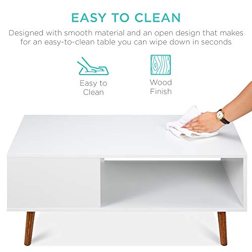Best Choice Products SKY5933 Wooden Mid-Century Modern Coffee Table, Accent Furniture For Living Room thumb #6