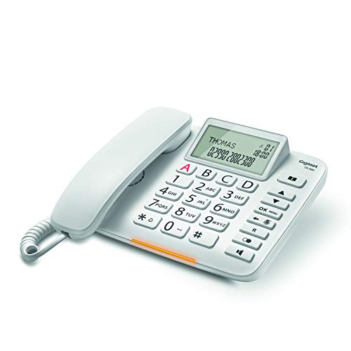 Gigaset DL380 Teléfono analógico Blanco Identificador de llamadas