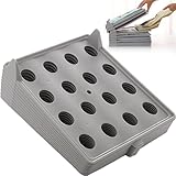 SUQ 10 Stück T-Shirt Kleidung Klappbrett, Stapelbares Shirt Quittung Board Organizer, Platzsparende System für Kleiderschubben, Kleidungsschalen für Hosen Shorts Langärmelige Shirts (Grau)