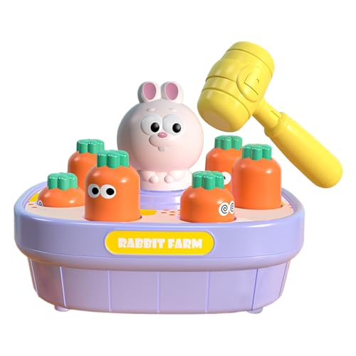 Juego de martilleo de rana y pollo ABS de 16,5 cm para niños mayores de 3 años