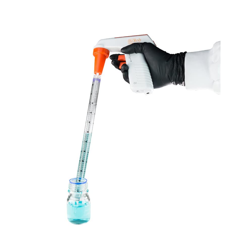 Moonlab Polystyrol Serologische Pipetten, Einzeln Steril Verpackt, Transparent, 50 ml Kapazität, 350mm Länge, 100 Stück